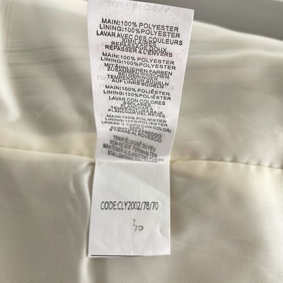 PRETTYLITTLETHING women’s loose fit stone checked woven blazer NWT size 4 - Picture 13 of 16